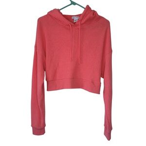 3/$20 Better Together Cozy Coral Pink Cropped Hoodie